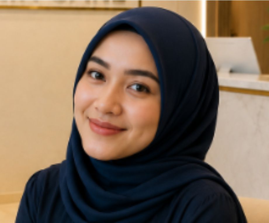 Potret Diah dengan kulit yang lembap dan segar